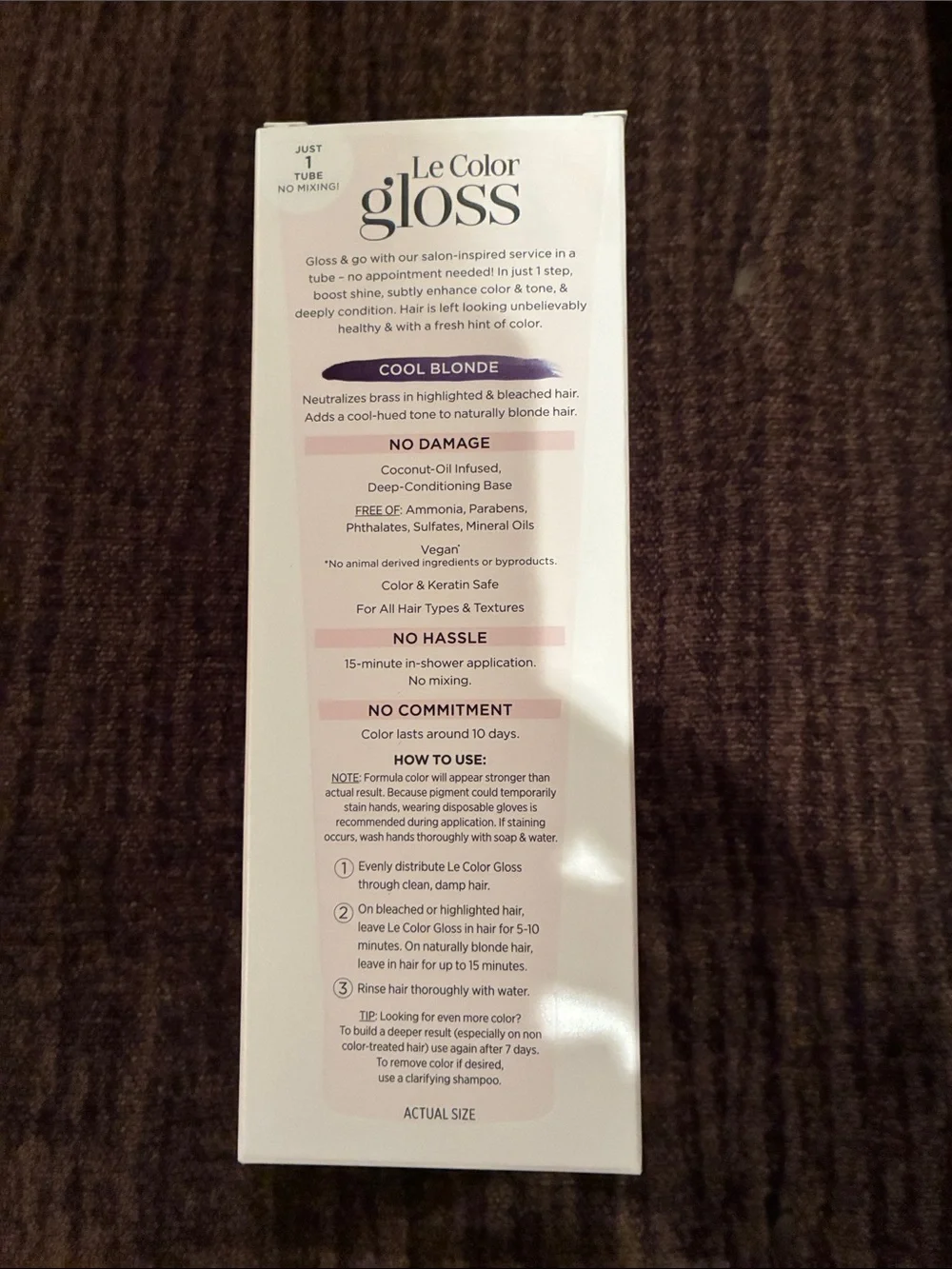 L'Oreal Le Color Gloss One Step Toning Gloss - Cool Blonde